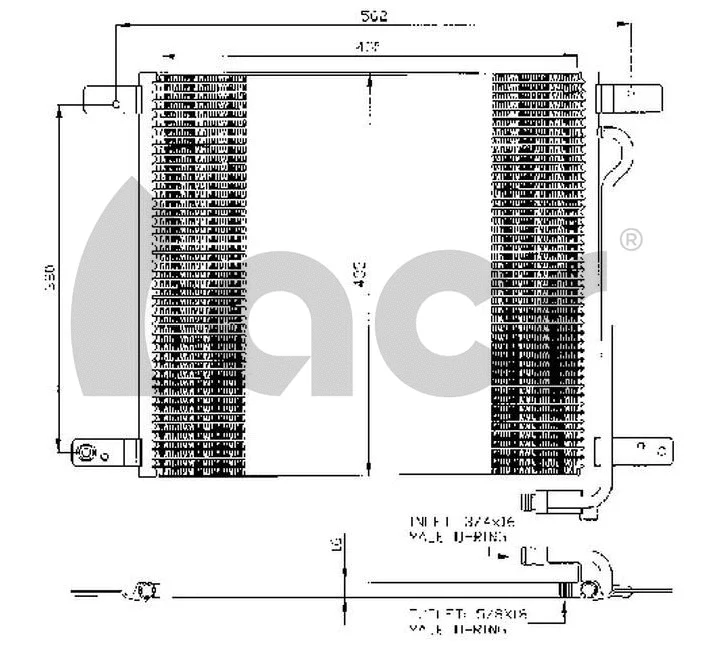 Condenseur, climatisation ACR 300357