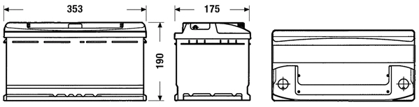 Batterie de démarrage TUDOR TC900
