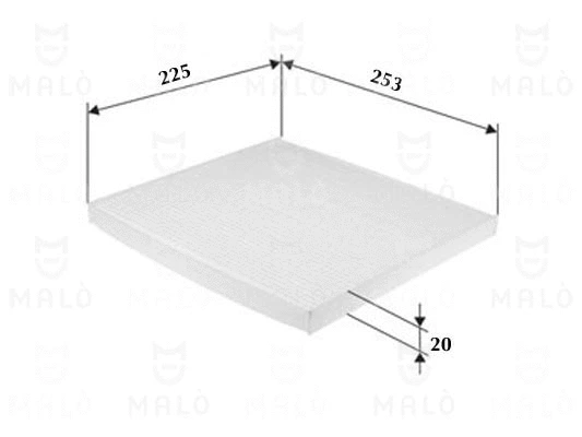 Filtre, air de l'habitacle AKRON-MALÒ 1532201