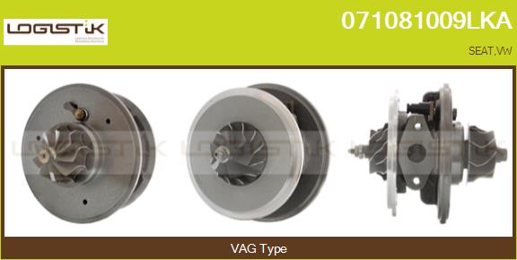 Groupe carter, turbocompresseur LGK 071081009LKA