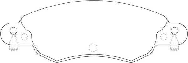 Kit de plaquettes de frein, frein à disque SB BP42185W