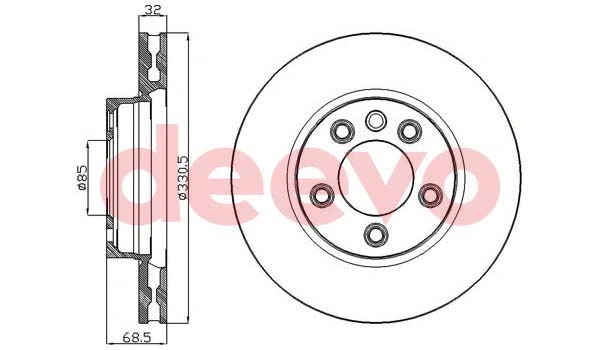 Disque de frein DEEVO BD15420