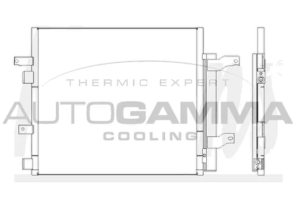 Condenseur, climatisation AUTOGAMMA 107659