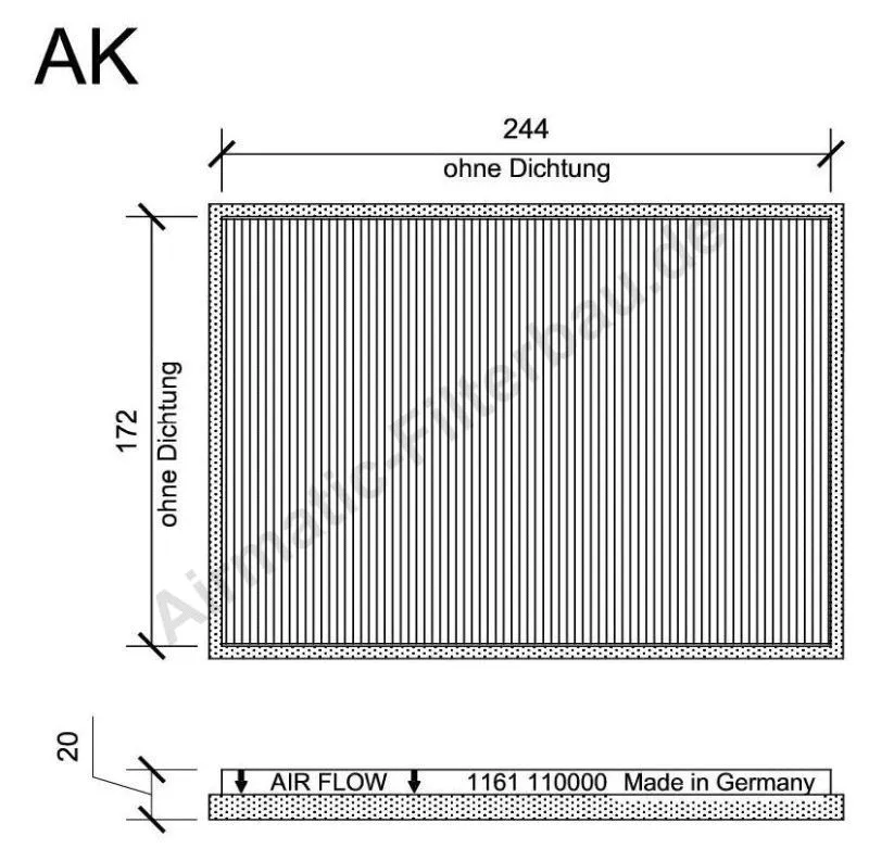 Filtre, air de l'habitacle AIRMATIC Filterbau IF1161