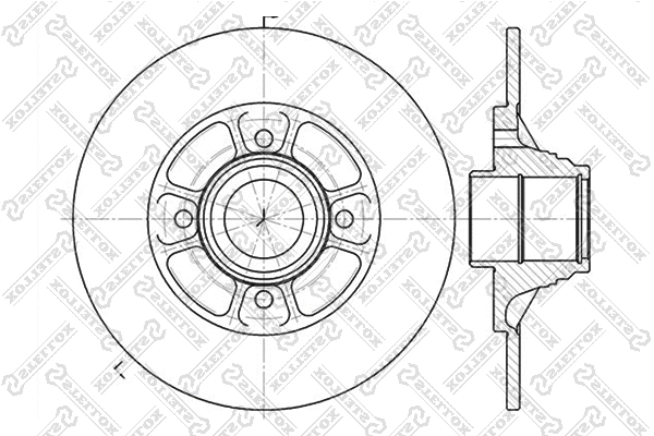 Disque de frein STELLOX 6020-3918-SX