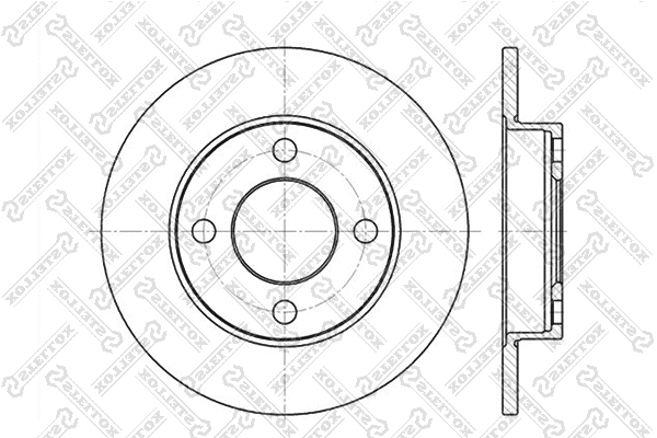 Disque de frein STELLOX 6020-4748-SX