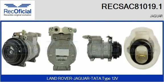 Compresseur, climatisation RECOFICIAL RECSAC81019.1