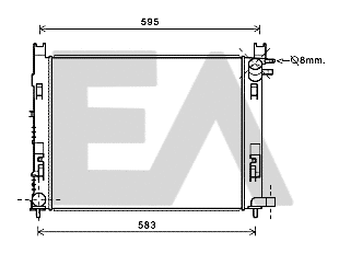 Radiateur, refroidissement du moteur EACLIMA 31R15003