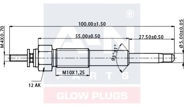 Bougie de préchauffage A-N PARTS A-N095192