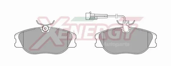 Kit de plaquettes de frein, frein à disque AP XENERGY X40282