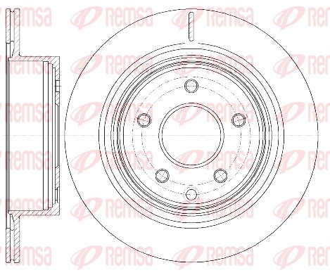 Disque de frein REMSA 6998.10