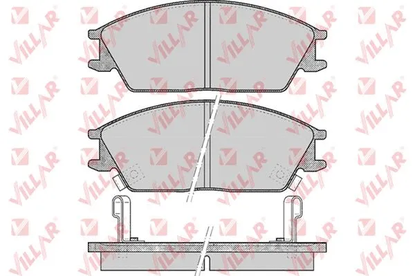 Kit de plaquettes de frein, frein à disque VILLAR 626.0542