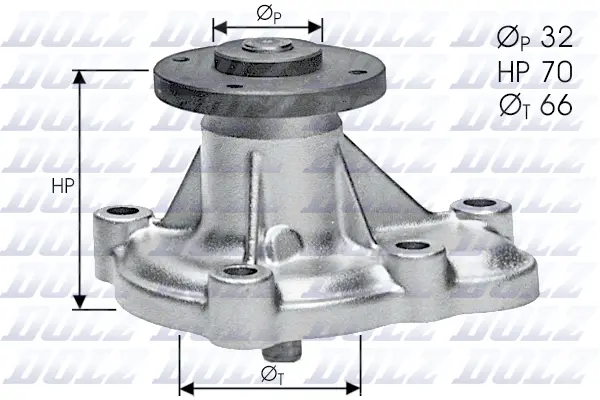 Pompe à eau, refroidissement du moteur DOLZ O129