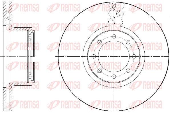 Disque de frein REMSA 61673.10