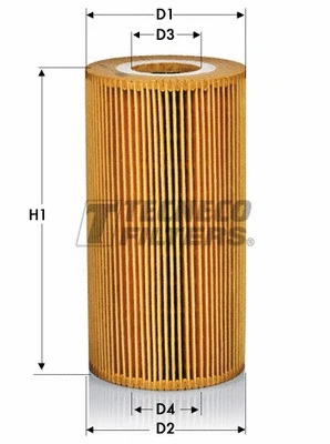 Filtre à huile TECNECO FILTERS OL0216E