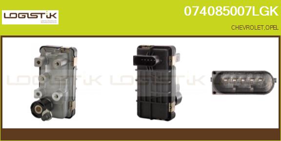 Détendeur de suralimentation LGK 074085007LGK
