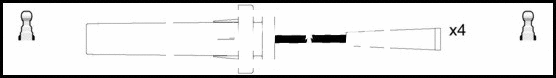 Kit de câbles d'allumage LEMARK HOES907