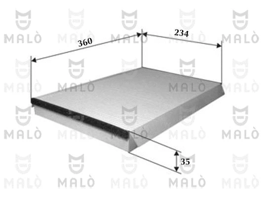 Filtre, air de l'habitacle AKRON-MALÒ 1531811