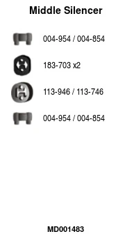 Silencieux central FA1 MD001483