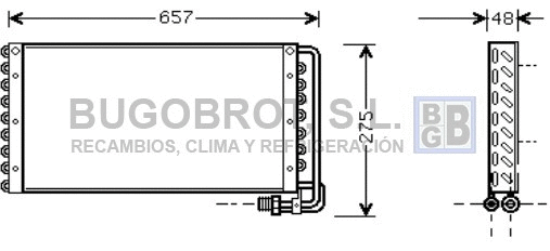 Condenseur, climatisation BUGOBROT 62-MN5031