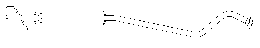 Silencieux central Vellerand 10581