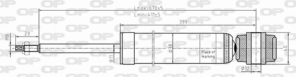 Amortisseur OPEN PARTS SAB8619.32