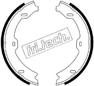 Jeu de mâchoires de frein, frein de stationnement fri.tech. 1052.134