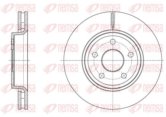 Disque de frein REMSA 61668.10