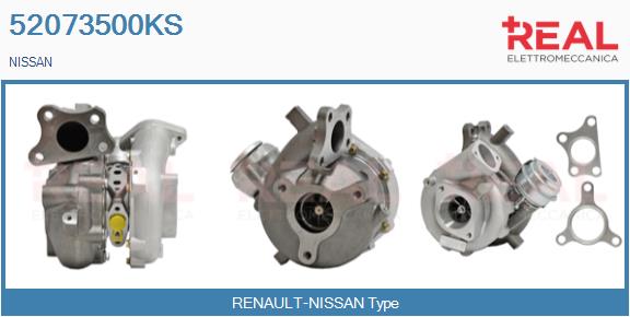 Turbocompresseur, suralimentation REAL 52073500KS
