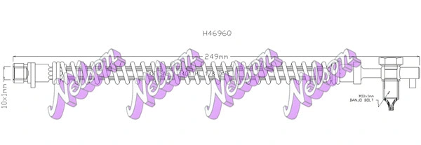 Flexible de frein KAWE H4696Q