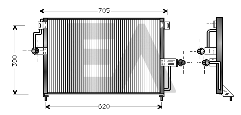 Condenseur, climatisation EACLIMA 30C54005