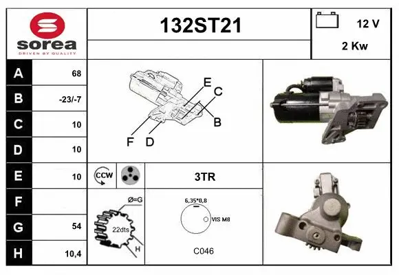 Démarreur STARTCAR 132ST21