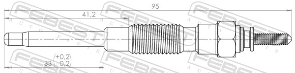 Bougie de préchauffage FEBEST 01642-006