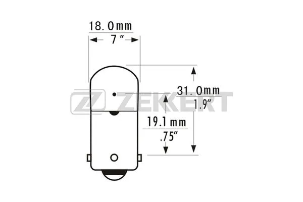 Ampoule, feu arrière ZEKKERT LP-1034