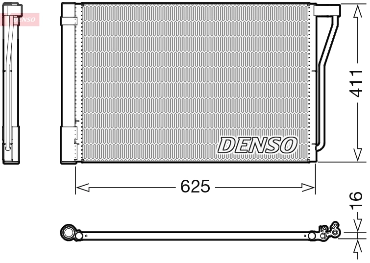 Condenseur, climatisation DENSO DCN05022