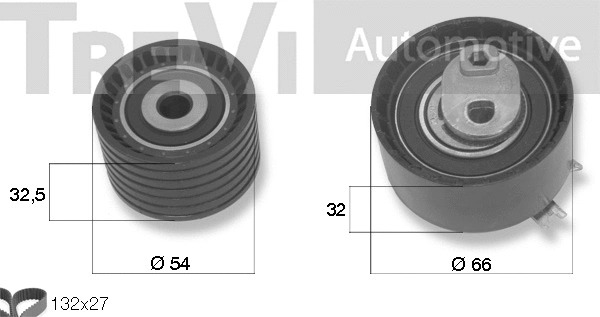 Kit de courroie crantée TREVI AUTOMOTIVE KD1185