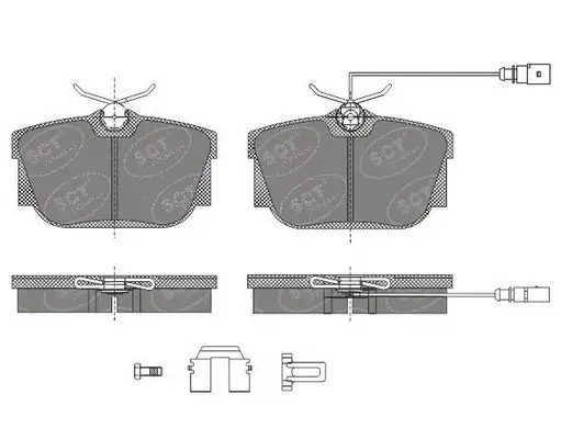 Kit de plaquettes de frein, frein à disque SCT - MANNOL SP 484 PR