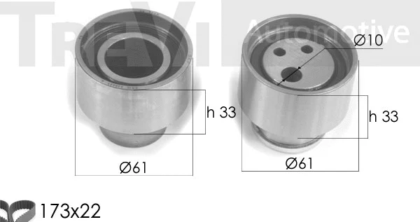 Kit de courroie crantée TREVI AUTOMOTIVE KD1131