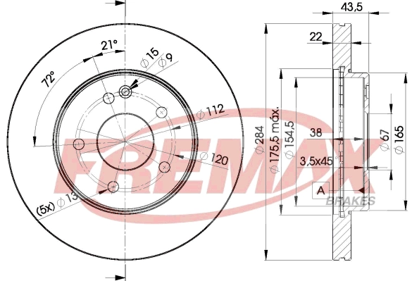 Disque de frein FREMAX BD-3182