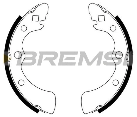 Jeu de mâchoires de frein BREMSI GF0700