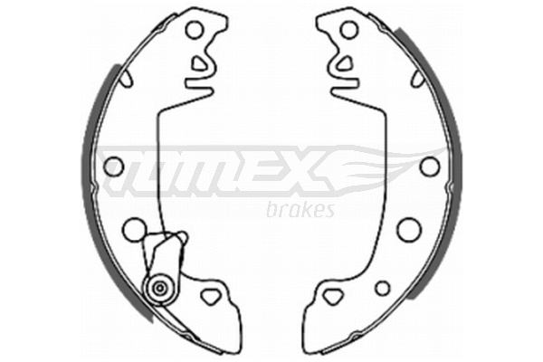 Jeu de mâchoires de frein TOMEX Brakes TX 20-68