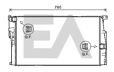 Radiateur, refroidissement du moteur EACLIMA 31R07113