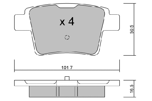 Kit de plaquettes de frein, frein à disque AISIN BPFO-2006