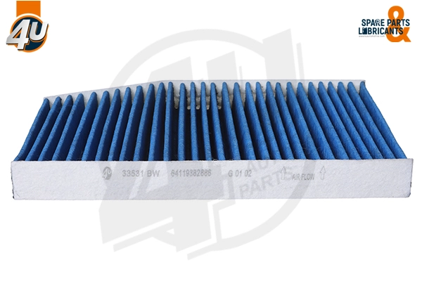 Filtre, air de l'habitacle 4U Autoparts 33531BW