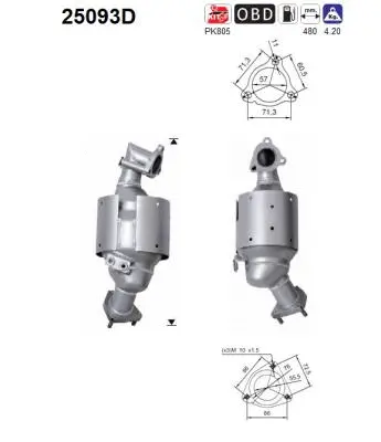 Catalyseur AS 25093D