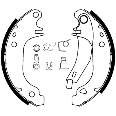Jeu de mâchoires de frein PAGID H1001