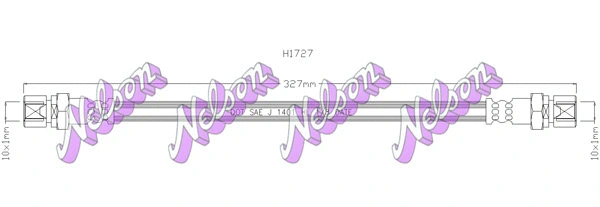 Flexible de frein KAWE H1727