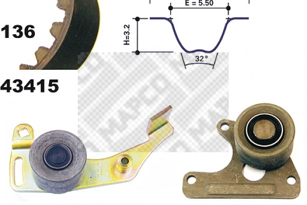 Kit de courroie crantée MAPCO 23405