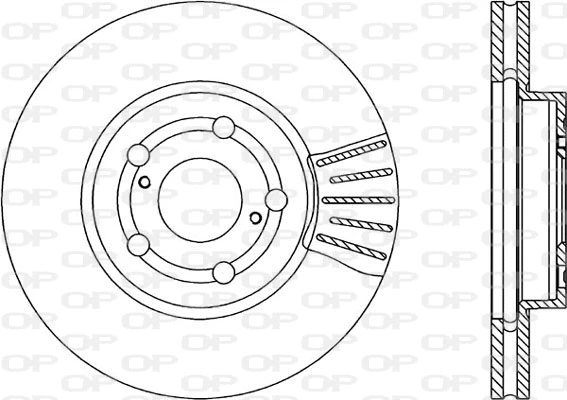 Disque de frein OPEN PARTS BDR1840.20