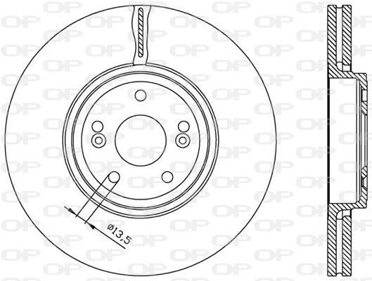 Disque de frein OPEN PARTS BDA1961.20